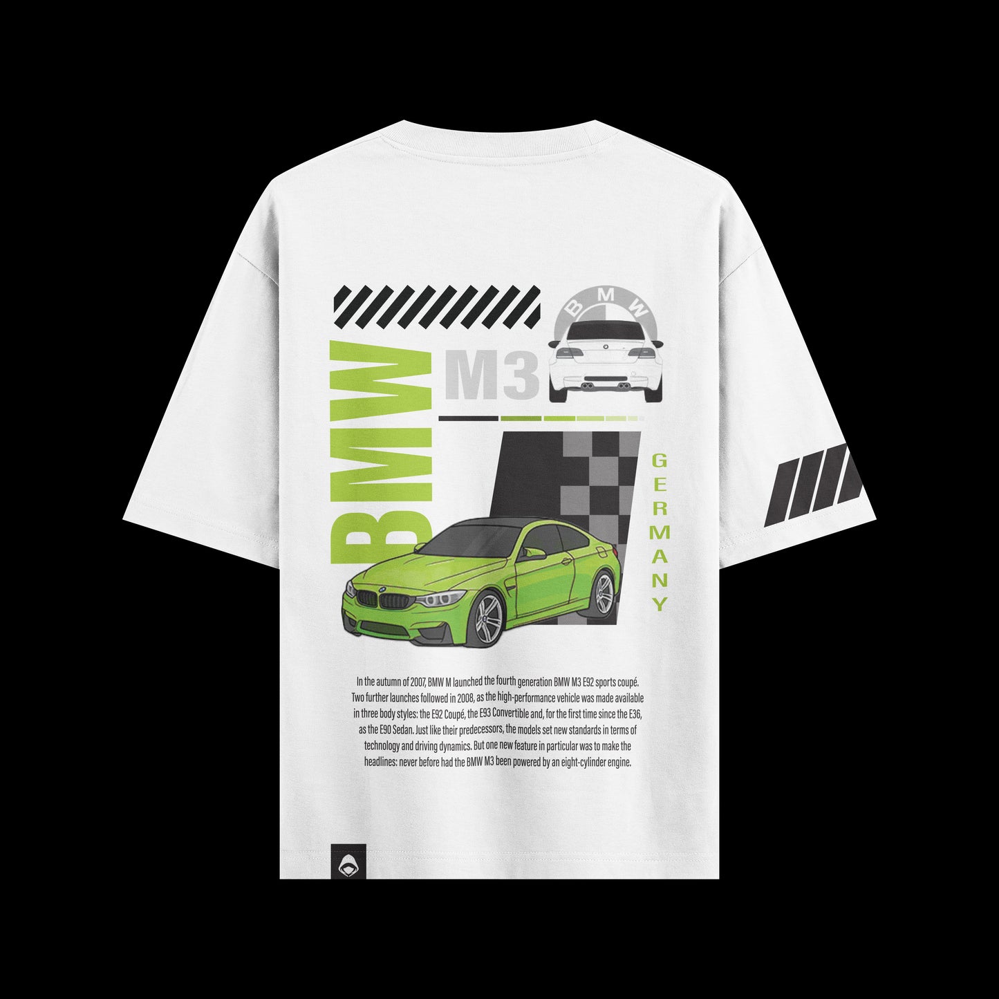 BMW M3 White Oversized T-shirt