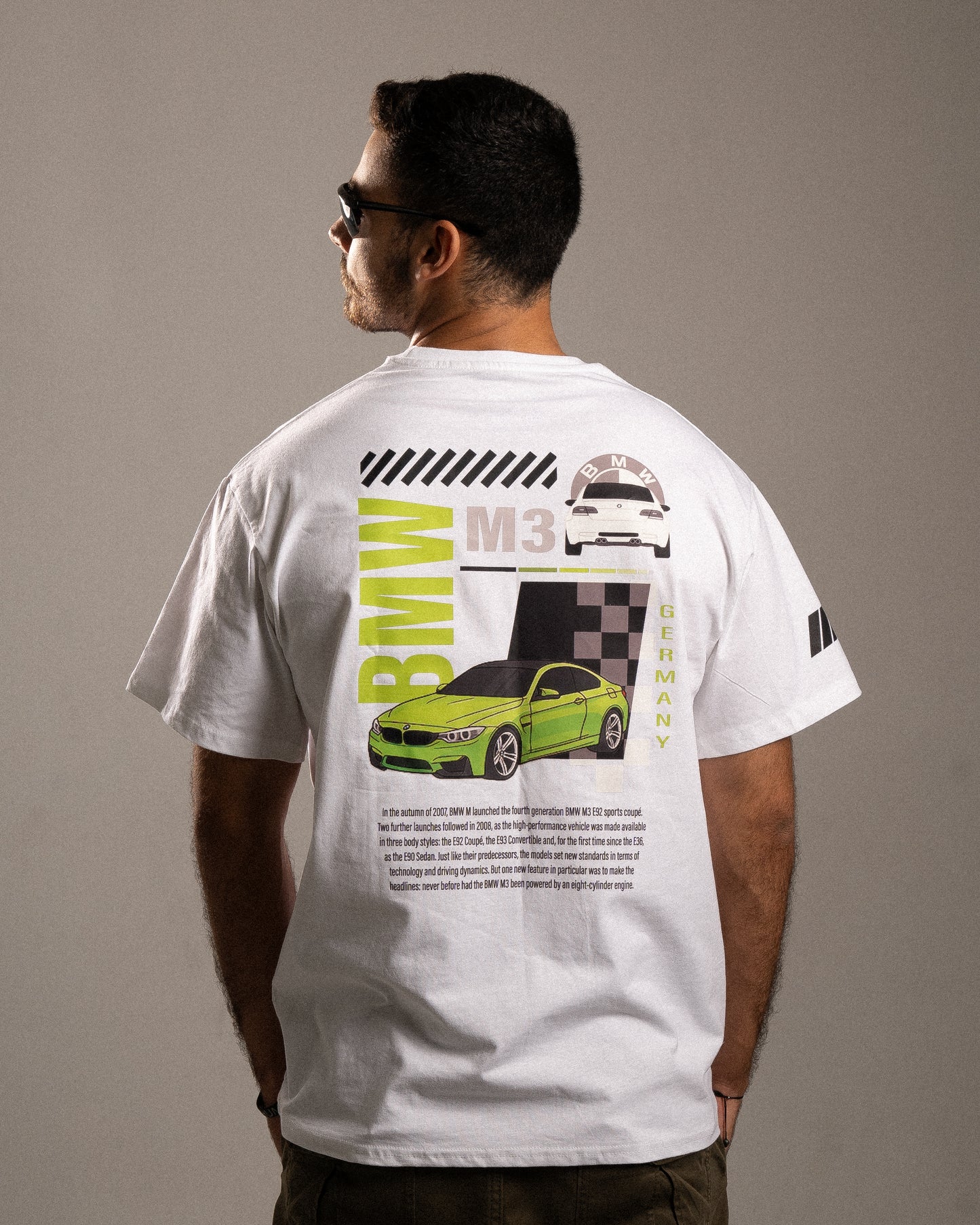 BMW M3 White Oversized T-shirt