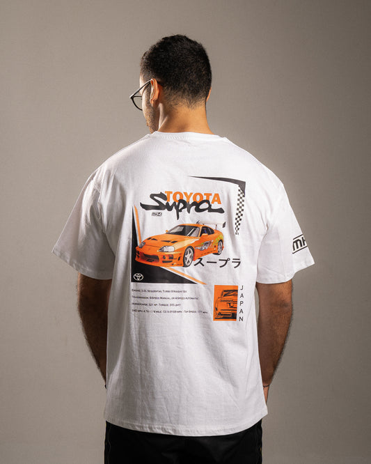 Toyota Supra White Oversized T-shirt