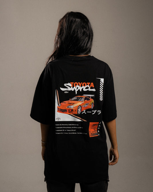 Toyota Supra Black Oversized T-shirt