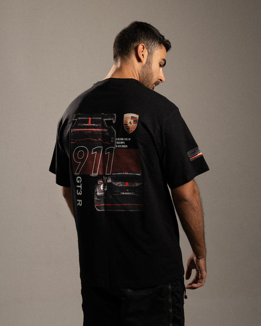 Porsche 911 Black Oversized T-shirt