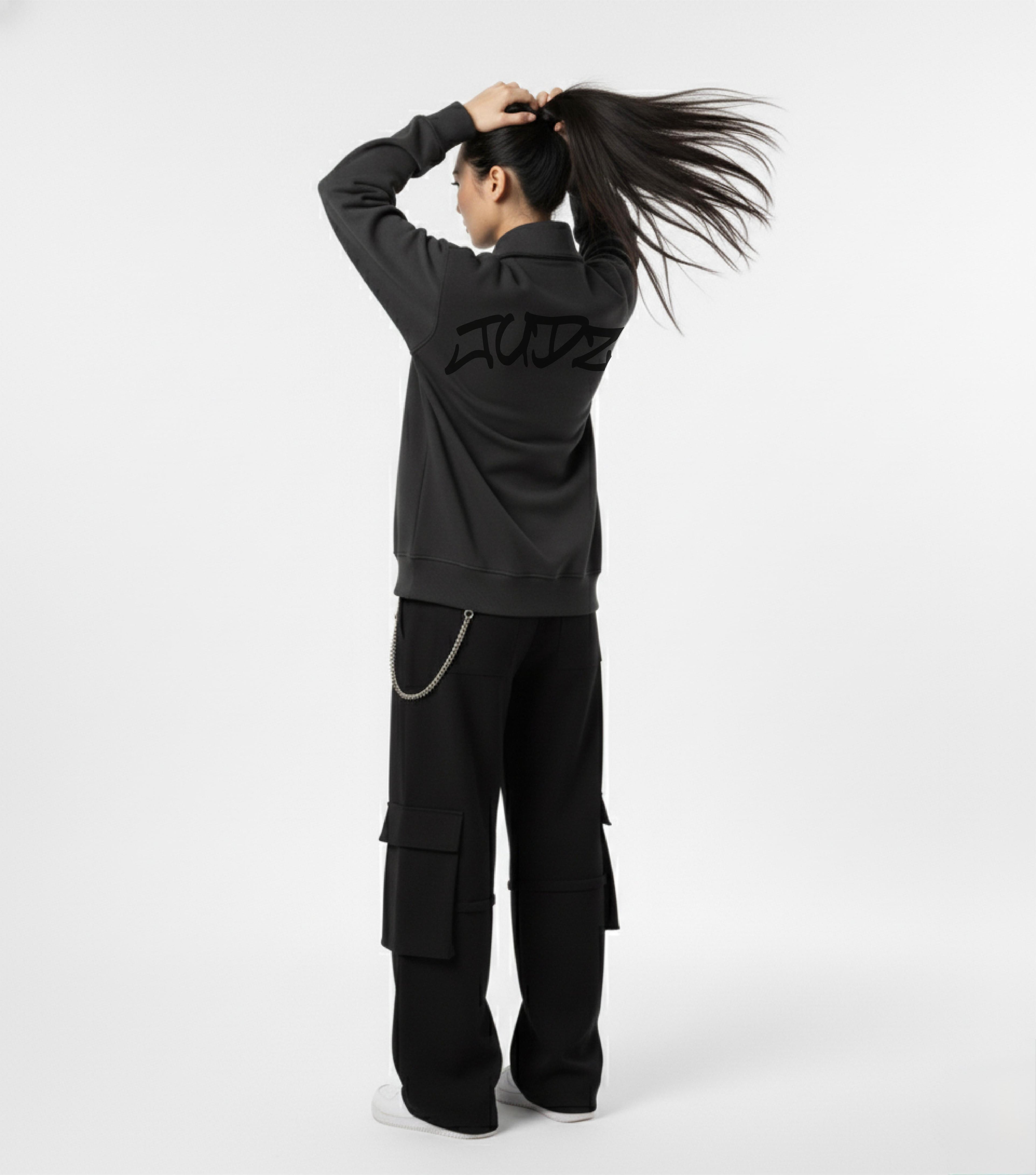 JUDZ Grey Quarter Zip