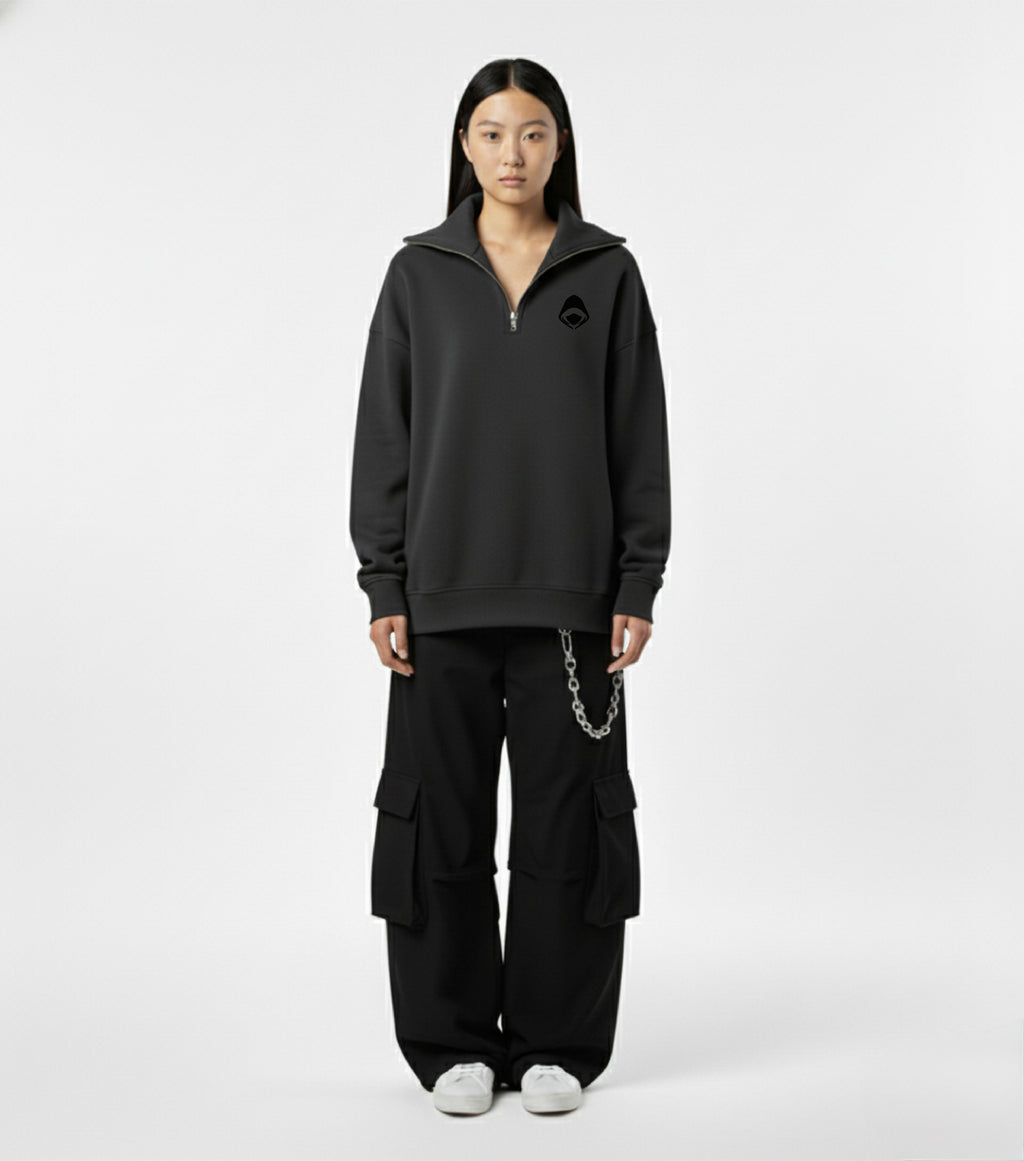 JUDZ Grey Quarter Zip