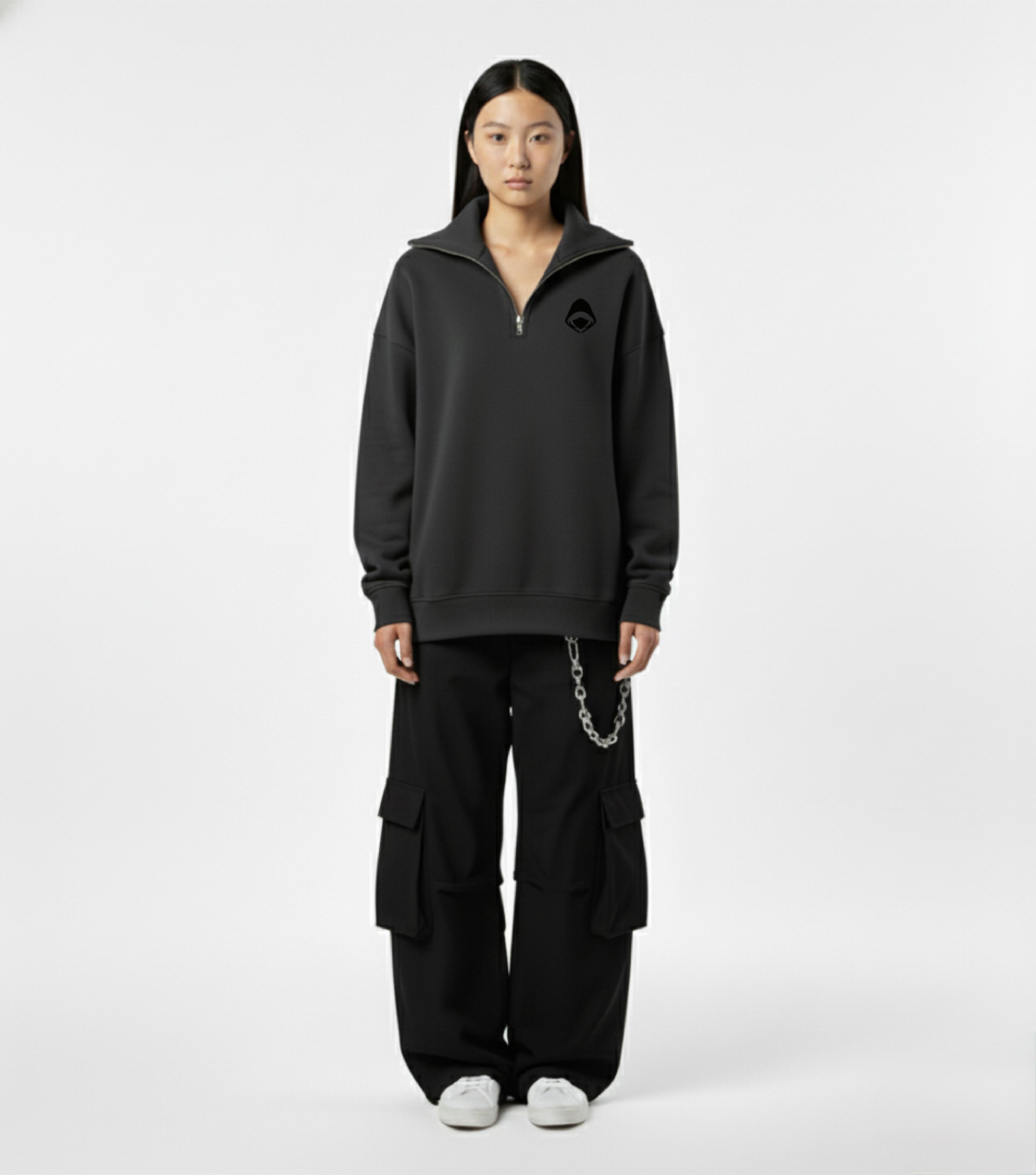 JUDZ Grey Quarter Zip